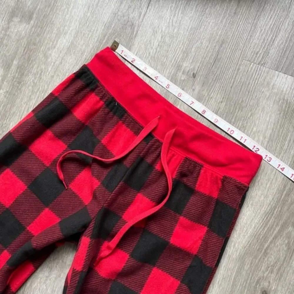 Fleece Plaid Lounge Pajama Jogger Pant - Picture 3 of 6